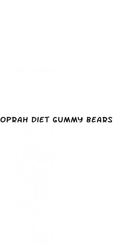 oprah diet gummy bears