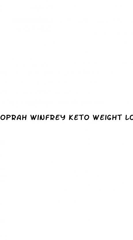 oprah winfrey keto weight loss