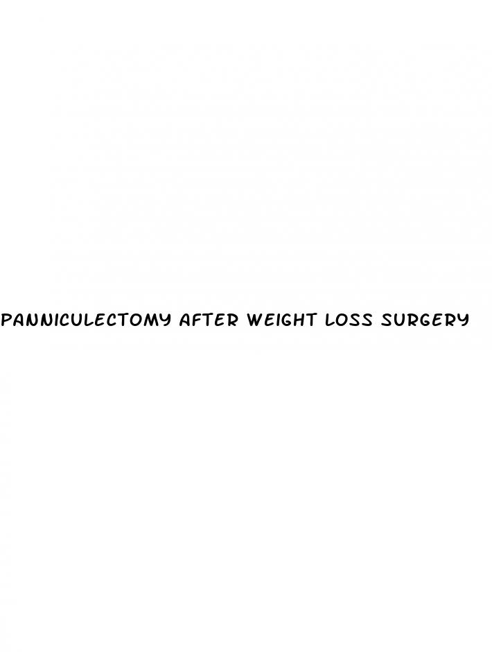panniculectomy after weight loss surgery