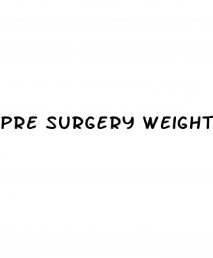 pre surgery weight loss diet plan