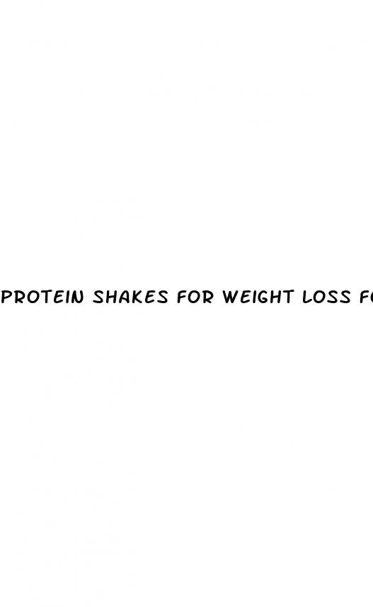 protein shakes for weight loss for females