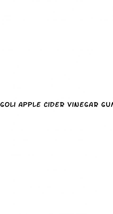 goli apple cider vinegar gummies nutrition label