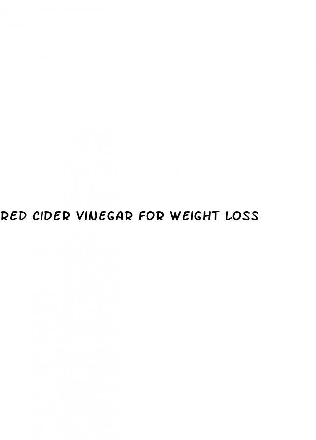 red cider vinegar for weight loss