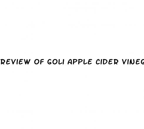 review of goli apple cider vinegar gummies