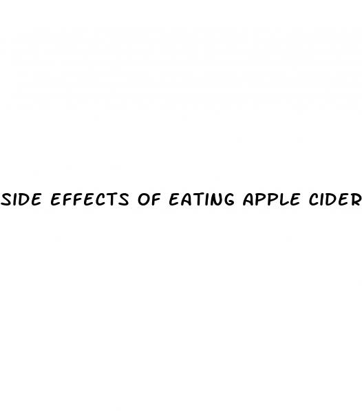 side effects of eating apple cider vinegar gummies