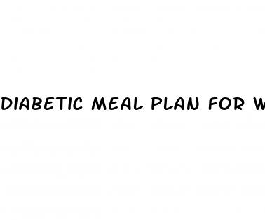 diabetic meal plan for weight loss