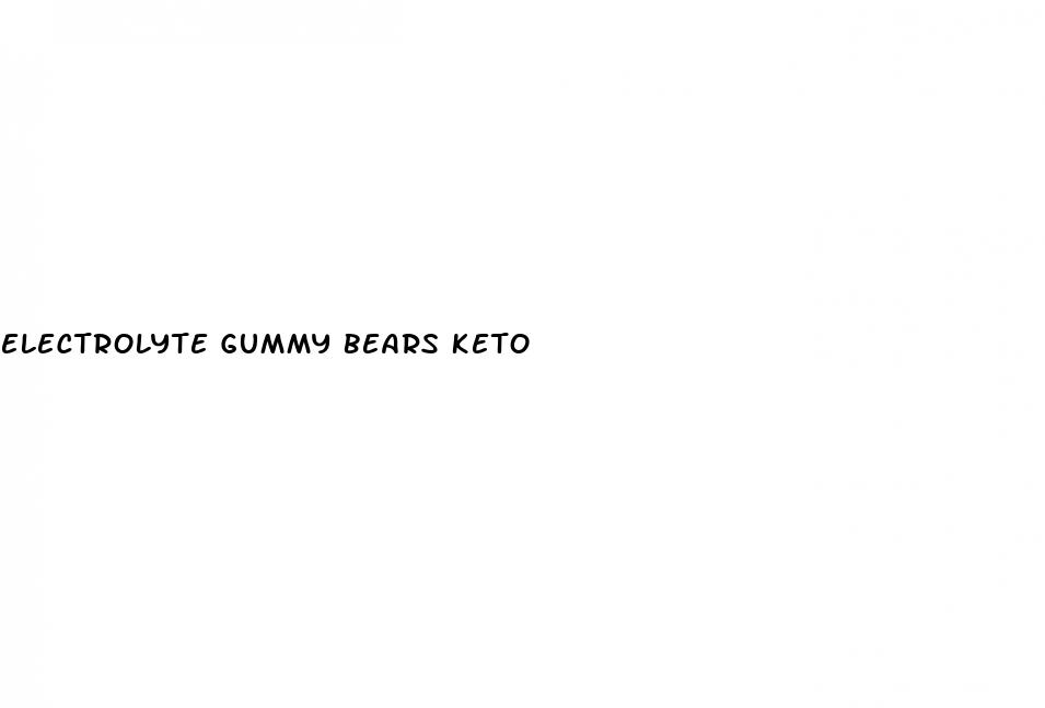 electrolyte gummy bears keto