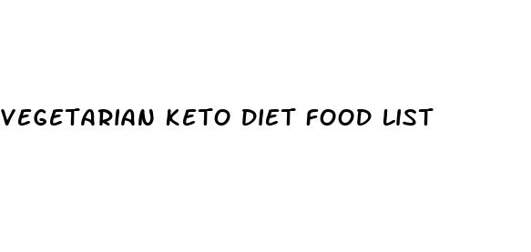 vegetarian keto diet food list