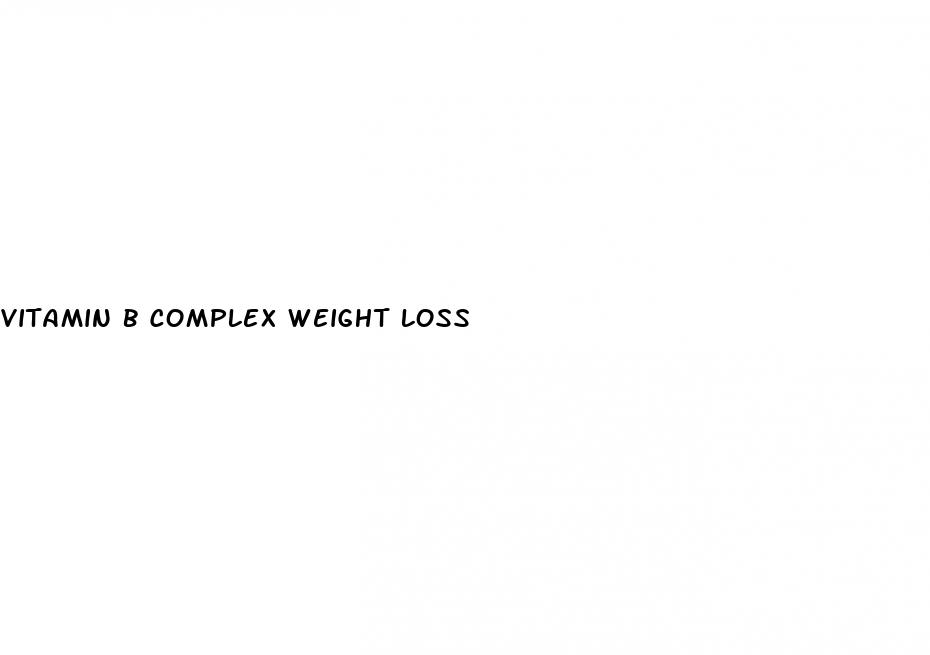 vitamin b complex weight loss
