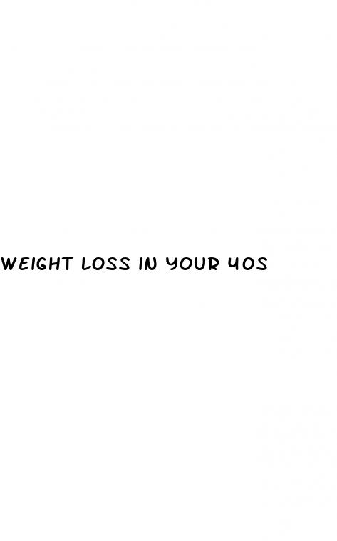 weight loss in your 40s