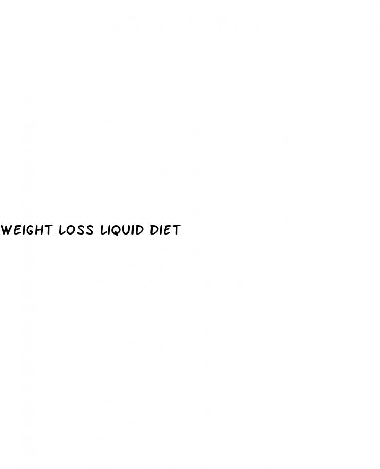 weight loss liquid diet