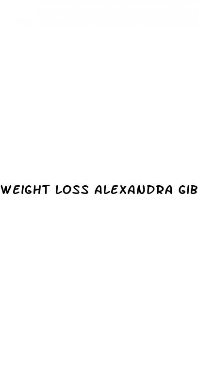 weight loss alexandra gibb
