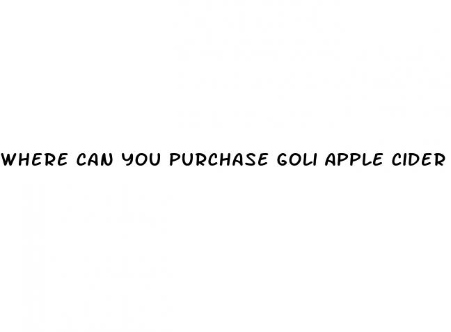 where can you purchase goli apple cider vinegar gummies