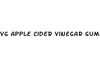 vg apple cider vinegar gummies