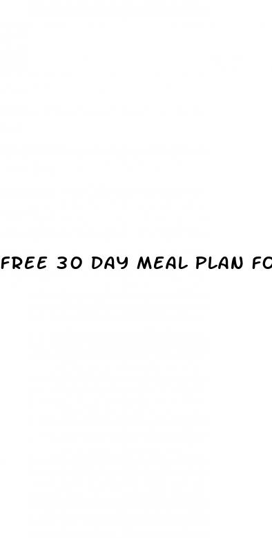 Free 30 Day Meal Plan For Weight Loss Pdf ﻿Family Health Bureau