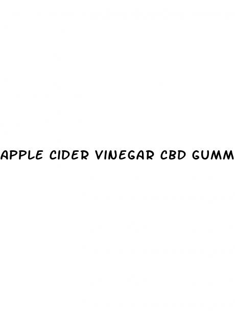 apple cider vinegar cbd gummies
