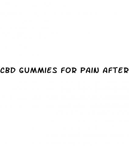 cbd gummies for pain after surgery