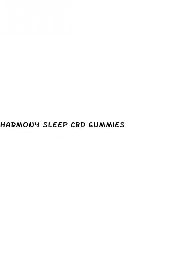 harmony sleep cbd gummies