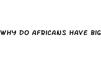 why do africans have bigger dicks