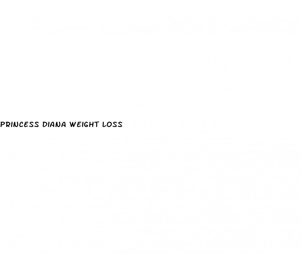 Princess Diana Weight Loss